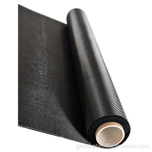 Carbon fiber bi-direction fabric 2x2 twill woven carbon fiber fabric roll Supplier